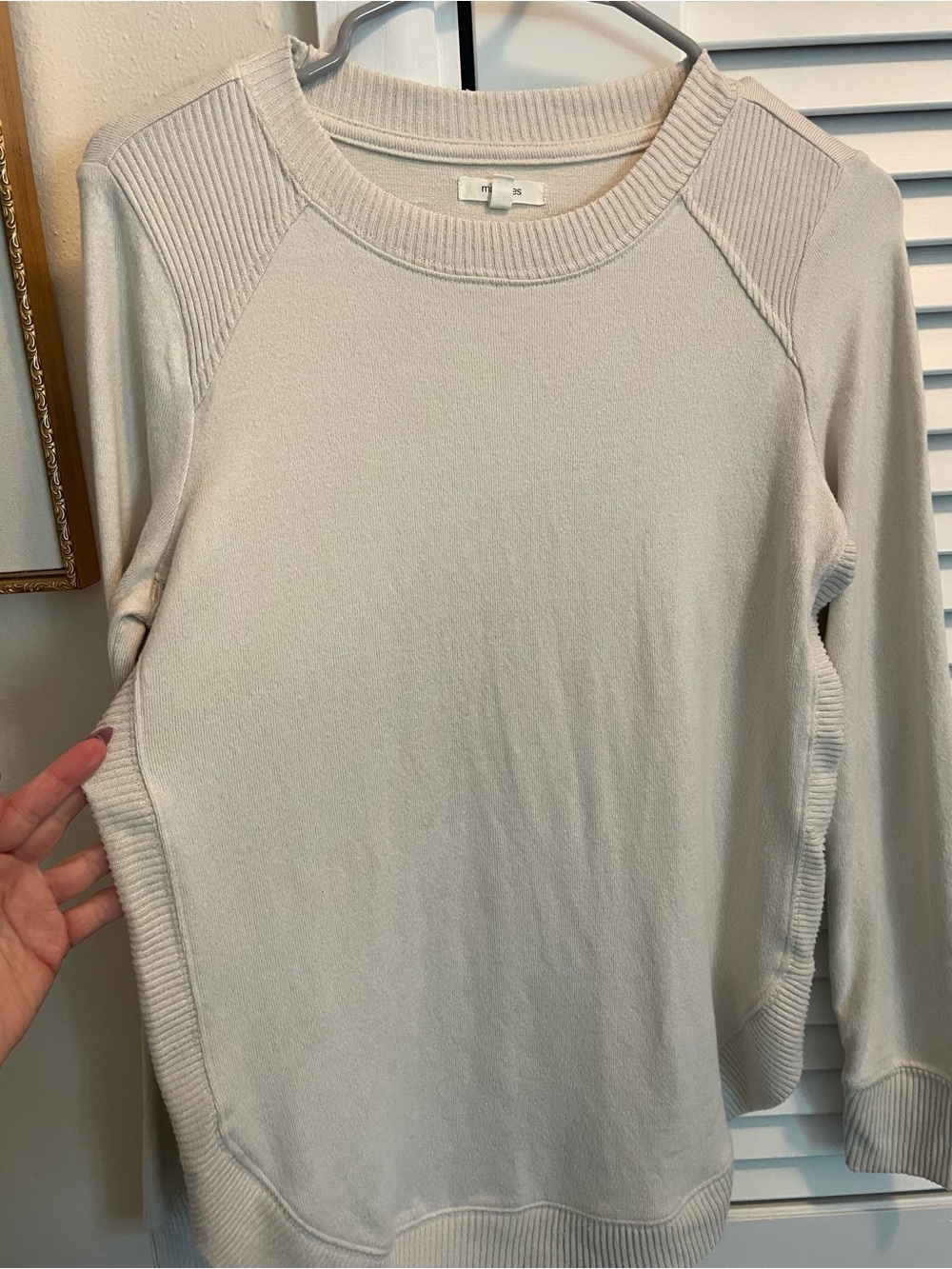 Maurices Cream Crewneck Pullover Sweater